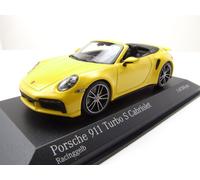 Porsche 911 992 Turbo S Cabrio 2019 Giallo Modellino 1:43 Minichamps