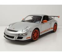 Porsche 911 (997) GT3 Rs 2007 Argento Modellino Auto 1:18 Welly
