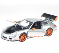 Porsche 911 997 GT3 RS grigio modellino 18015 Welly 1:18