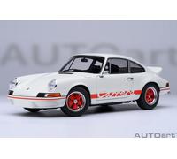 Porsche 911 Carrera 2.7 Rs Bianco Rosso Modellino Auto 1:18 Autoart