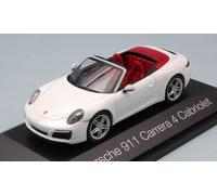 Porsche 911 Carrera 4 Cabriolet White 1:43 Model HERPA