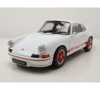 Porsche 911 Carrera Rs 1973 Bianco Rosso Modellino Auto 1:18 Welly