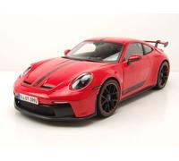 Porsche 911 GT3 2023 Rosso Con Strisce Die-Cast 1:18 Maisto Apribile Bagagliaio