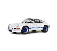SOLIDO 1801119 PORSCHE 911 CARRERA RS 2.7 COUPE 1973 1/18 WHITE LIGHT BLUE