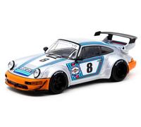 PORSCHE 911 - RWB 964 - Ichiban Boshi - silver - TARMAC 1:64