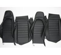 Porsche 911 Sedile Cover Set Tedesco Vinile 1974 - 1977 - Nero