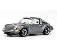 PORSCHE 911 - Singer Targa - metallic grey - Pop Race 1:64