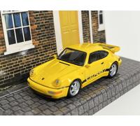 Porsche 911 Turbo Giallo 1:64 Scala Tarmac Works Schuco T64S009YL