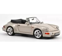 Porsche 911 Turbo Look Cabriolet 1992 Argent 1/18 - 187140 NOREV