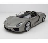 Porsche 918 Spyder Cabrio 2012 Grigio Modellino 1:24 Welly