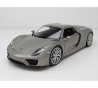 Porsche 918 Spyder Hardtop 2012 Grigio Modellino 1:24 Welly