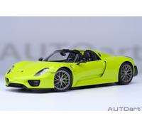 AUTOart 77921 - 1/18 Porsche 918 Spyder Weissach Pacchetto (Acid Verde) - Nuovo