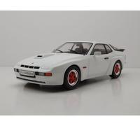 MODELLINO AUTO STATICO PORSCHE 924 CARRERA GT BIANCO WITH ROSSO WHEEL RIMS 1:18