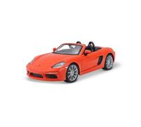 Porsche Boxster 718 Cabrio aperto arancio modellino 21087 Bburago 1:24