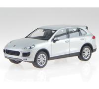 Porsche Cayenne V6 E2 II rhodium silver met modello di auto Minichamps 1:43
