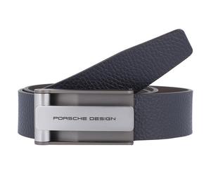 Porsche Design Cintura con gancio in pelle 80 cm blu