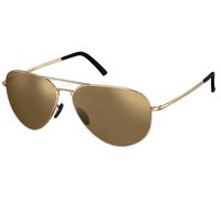 Porsche Design P8508 S E F 60 Men's Aviator Sunglasses - Stainless Steel Frame, Polarized Lenses