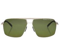 Porsche Design P'8930 Occhiali Da Sole Unisex Argento Verde 63mm Polarizzato
