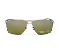 Porsche Design P8977 Square Polarized Sunglasses Argento Green/Deg.Mirror Silver/CAT3P Uomo