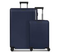 Porsche Design Voyager 4 ruote Set di valigie 2 pezzi con piega di espansione blu