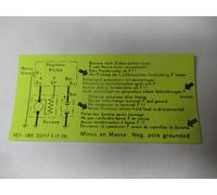 Porsche Late Voltaggio Regolatore Decalcomania. Per 356 Da 1959 Attraverso 1965