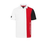 Porsche Motorsport Polo da Uomo a Righe Bianco - Taglia: S