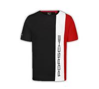 Porsche Motorsport T-Shirt a Righe da Uomo Nero - Taglia: M