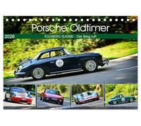 Porsche Oldtimer - EGGBERG KLASSIK - Der Berg ruft (Tischkalender 2026 DIN A5 quer), CALVENDO Monatskalender: Der legendäre deutsche Sportwagen am Berg