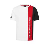 Porsche Penske Motorsport Ufficiale Righe Squadra T-Shirt Bianco Rosso