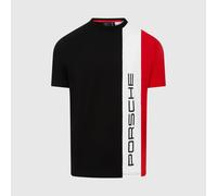 Porsche Penske Motorsport Ufficiale Righe Squadra T-Shirt Nero Rosso