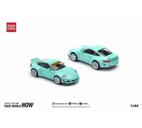 Porsche RWB 997 Tiffany Blue 1:64 Scala Pop Race PR640237