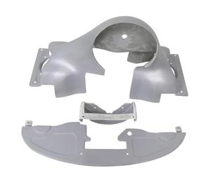 Porsche Style - Alloggiamento per ventola di raffreddamento da 240 mm, adatto per VW Maggiolino / Bug, VW Bus Type 1 motori (fino a 07/1971) e VW Thing, per motori a doppia porta