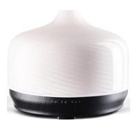 Porseme Diffusore di aromi, 500 ml, diffusore di vetro soffiato a mano, per oli essenziali, umidificatore a ultrasuoni, silenzioso, 7 tipi di colori di luce LED, ultime 15-21 ore, senza BPA per