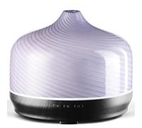 Porseme Diffusore di aromi, 500 ml, diffusore di vetro soffiato a mano, per oli essenziali, umidificatore a ultrasuoni, silenzioso, 7 tipi di colori di luce LED, ultime 15-21 ore, senza BPA per