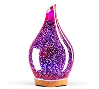 Porseme Umidificatore 3D soffiato a mano, 7 LED che cambiano colore, 280 ml, con timer, umidificatore senza BPA, decorazione per casa, yoga, SPA