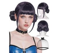PORSMEER Parrucca da cacciatore di demoni per cosplay anime Zoey Mira parrucche lunghe e lisce, accessori per capelli da donna (cacciatore di demoni-Zoey)