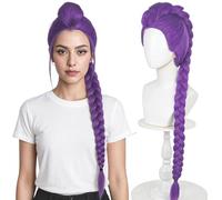 PORSMEER Parrucca da cacciatore di demoni per cosplay anime Zoey Mira parrucche lunghe e lisce, accessori per capelli da donna (cacciatore di demoni-Rumi)
