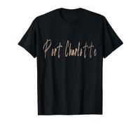 Port Charlotte Florida Vintage Design Elegante Maglietta