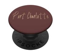 Port Charlotte Florida Vintage design elegante PopSockets PopGrip Adesivo