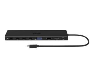 Port Connect - Docking station 4K USB-c 100W per 11 dispositivi, colore: Nero