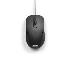 Port Connect Wired Mouse PC USB-A Ambidextrous Pro Black
