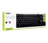 Port Designs 900753 tastiera USB AZERTY Francese Nero