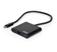 PORT DESIGNS DOCKING MINI TYPE C HDMI + USB3 + USB-C DP NEW