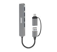 Port Designs Hub USB con 4 porte USB-a 2.0 480 mbps connettore USB-c USB-a