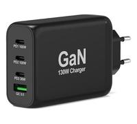 Port Designs Mobile Device Charger universale Black Ac Fast, W129271503 (Universal Black Ac Fast Charging Indoor)