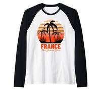 Port Grimaud Spiaggia del Sud della Francia Maglia con Maniche Raglan