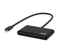 PORT, Hub USB-C 3.0 a 4 porte USB A 2.0 5Gbit/s, Nero