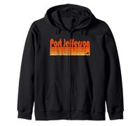 Port Jefferson, stile retrò anni '80 di New York Felpa con Cappuccio
