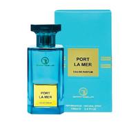 Port La Mer, Eau de Parfum unisex, 100 ml, fragranza araba di neroli, ambra e bergamotto, profumo spray Port la Mer, prodotto negli Emirati Arabi Uniti Sapphire's choice