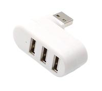 Port USB Splitter - 1* Portable USB Adapter | Extender with 3 Ùsb Ports | UsЬ Hub Splitter with Flexible 90°/180° Rotation, Compact Design UsЬ Adapter for Laptop, Travel, Desktop, and Home Use